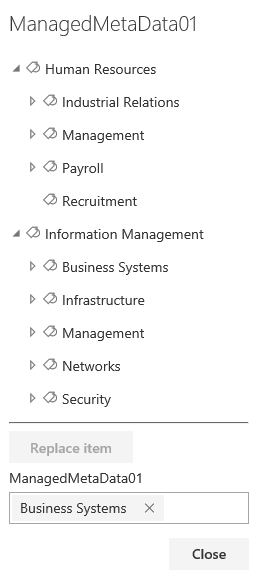 SharePoint-Properties-Panel-Why-we-built-our-own-screen03 Managed Metadata Branches
